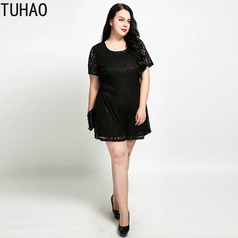 TUHAO женские летние комбинезоны размера плюс 6XL 5XL 4XL сексуальные женские офисные элегантные черные шорты-комбинезон RL
