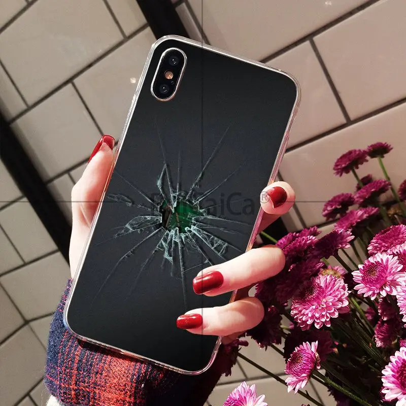 Broken glass screen