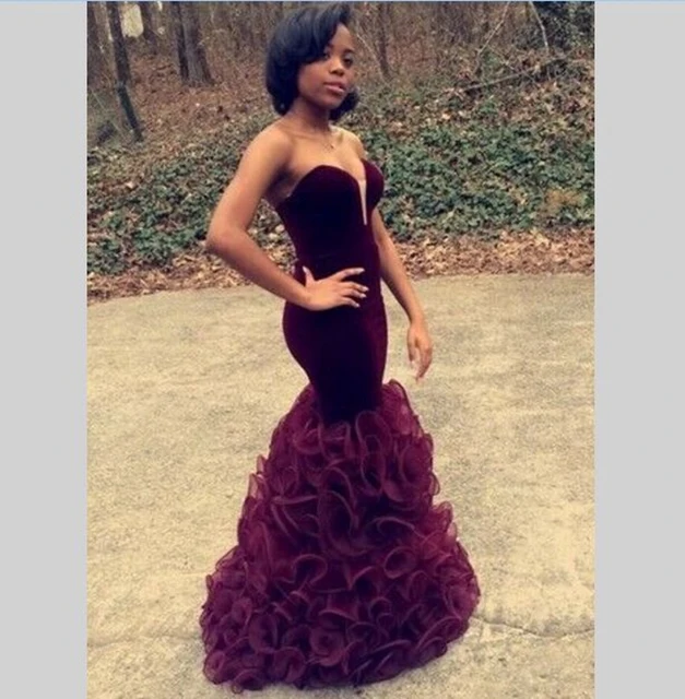 Wine color prom dress Wine color prom dress
