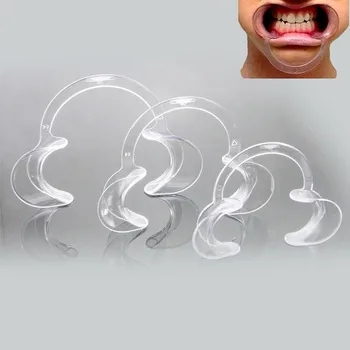 

New Dental Orthodontic C Type Mouth Opener Plastic Cheek Lip Retractor Clear Color or Home Safe Use 118*90*20mm