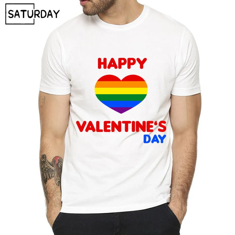 Pride Lgbt/футболки с радужным принтом для мужчин и женщин; Летняя Повседневная футболка с надписью Love is Love; одежда унисекс - Цвет: TB082D