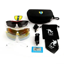Бренд TAP, тактические Спортивные очки для велоспорта, мужские уличные очки, 5 линз, очки Gafas, поляризованные солнцезащитные очки для велоспорта, мужские очки