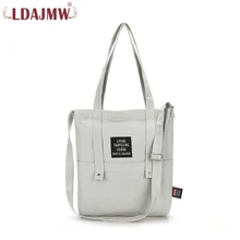 LDAJMW Canvas Bag Women's Shoulder Messenger Bag Women Casual Tote Handbag Large Capacity Shopping Bag asds harajuku style colorful painting shoulder bag women large capacity shopping bag female casual tote handbag