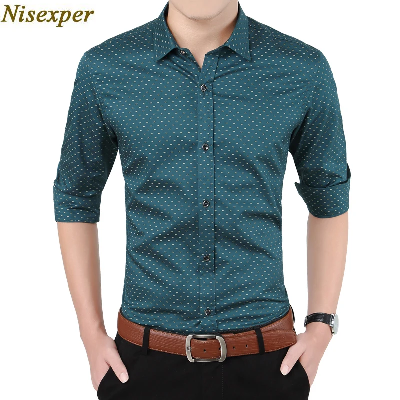 قميص رجالي حار جديد الأزهار المطبوعة الذكور الاجتماعية قميص القطن نوعية جيدة الصلبة صالح سليم رجل عارضة الرجال العلامة التجارية الملابس