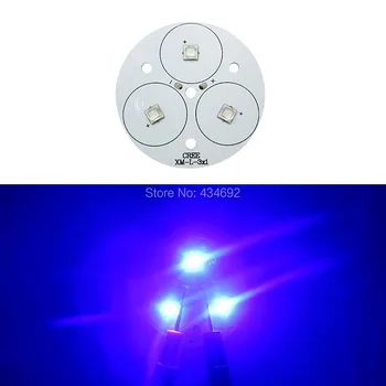 

Epileds 30W XML2 XM-L2 T6 Led Emitter Light Blue 450NM - 455NM 9-11V 2-3A On 50MM PCB Board For Professional Fishing flashlight
