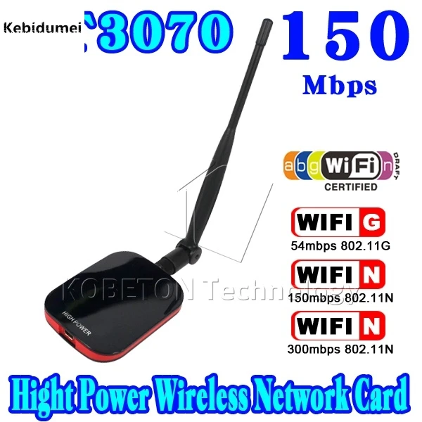 Kebidumei высокоскоростной N9000 беспроводной Интернет USB Wi fi адаптер 150 Мбит/с большой