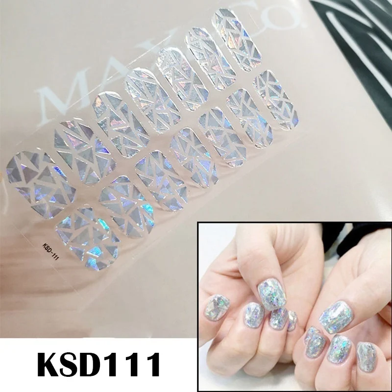 Леди KINDOM DIY стикеры 3D на ногти Nail Art Лазерная целлофановая блестки накладные ногти водонепроницаемый дизайн ногтей экологическая фольга для обертывания ногтей