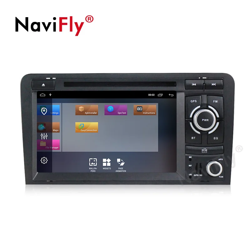 Clearance NaviFly 2 Din 2G+32G Android 9.1 car dvd radio Stereo gps for Audi A3 8P 2003-2012 S3 8P 2006-2012 RS3 Sportback 2011 WIFI BT FM 1