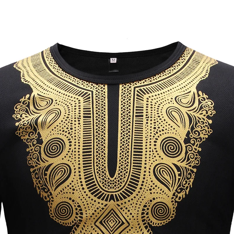 African Print Dashiki T Shirt Men 2019 Brand O Neck Long Sleeve Tshirt Men Casual Hip Hop Streetwear Tops Tees Africa Clothing (2)