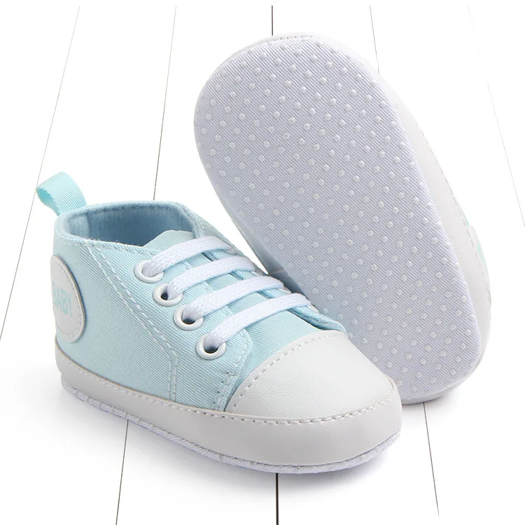 Branded Newborn Sneakers Baby girls Boys Lace-up Canvas Shoes Active All Star Zapatos Bebe Toddler Shoes Infantil Sapatos