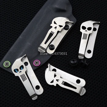 

Brand new TC4 Titanium alloy pocket clip Tools Part for Knife button Material belt flashlight K sheath clip