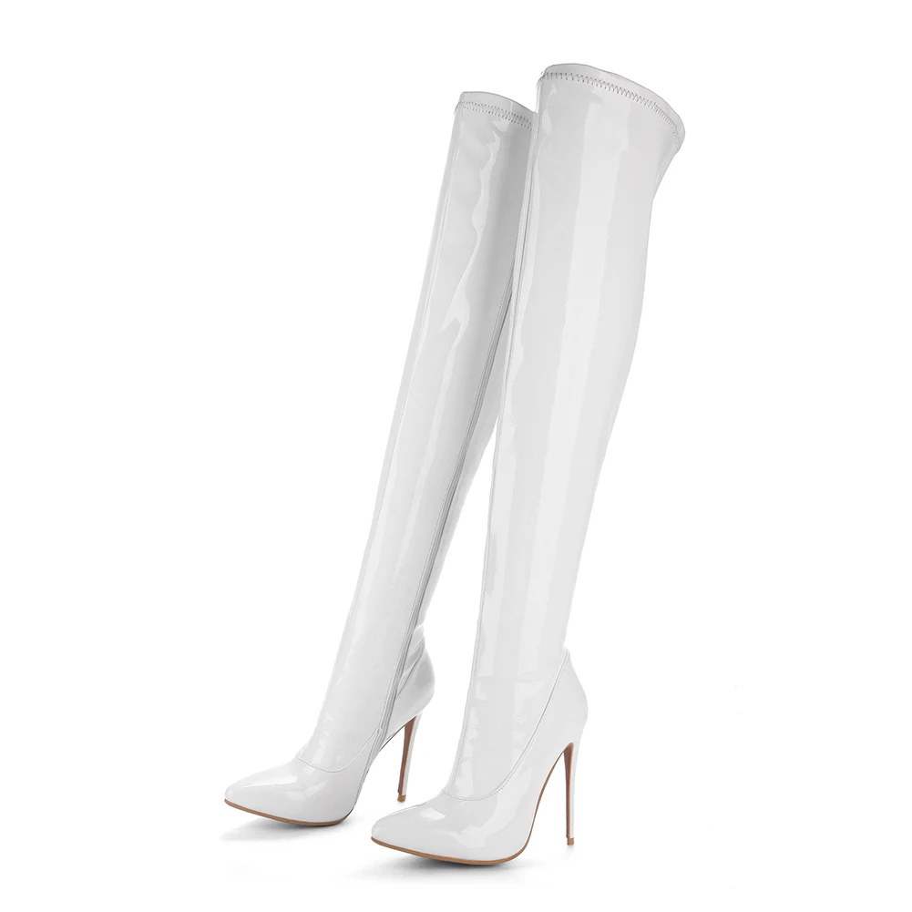 SARAIRIS/Прямая поставка, Брендовая женская обувь с острым носком размера плюс 33-48, пикантные вечерние туфли на тонком высоком каблуке, женские Зимние ботфорты