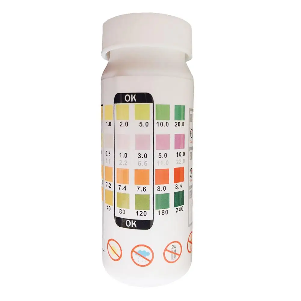 Swimming pool hot spring water test strip alkaline chlorine-free chlorine PH paper tester swimming pool cleaning accessories