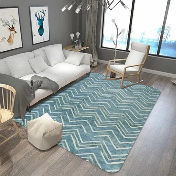 

Stripes/Waves Printed Carpets for Living Room Large Size Rectangle Rugs Kids Bathroom Antislip Safety Carpet Home Decor Area Rug