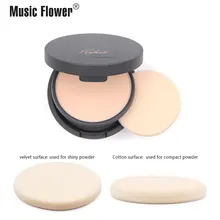 Музыка цветок идеальная прессованная пудра+ блестящая рассыпчатая пудра минеральная палитра контроль над маслом длительная гладкая текстура женская косметика