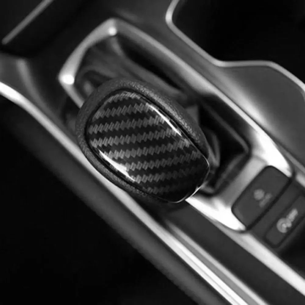 Новая ручка переключения передач, подходит для Honda Accord-, рычаг переключения передач из углеродного волокна, детали, украшение головки шестерни, наклейка для Honda