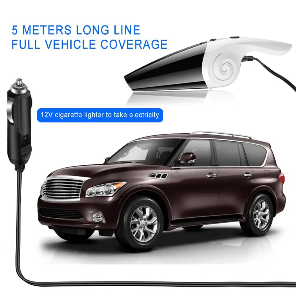 Портативный Ручной пылесос для автомобиля высокой мощности 120 Вт/12 в автомобильный пылесос влажный и сухой автомобильный пылесос