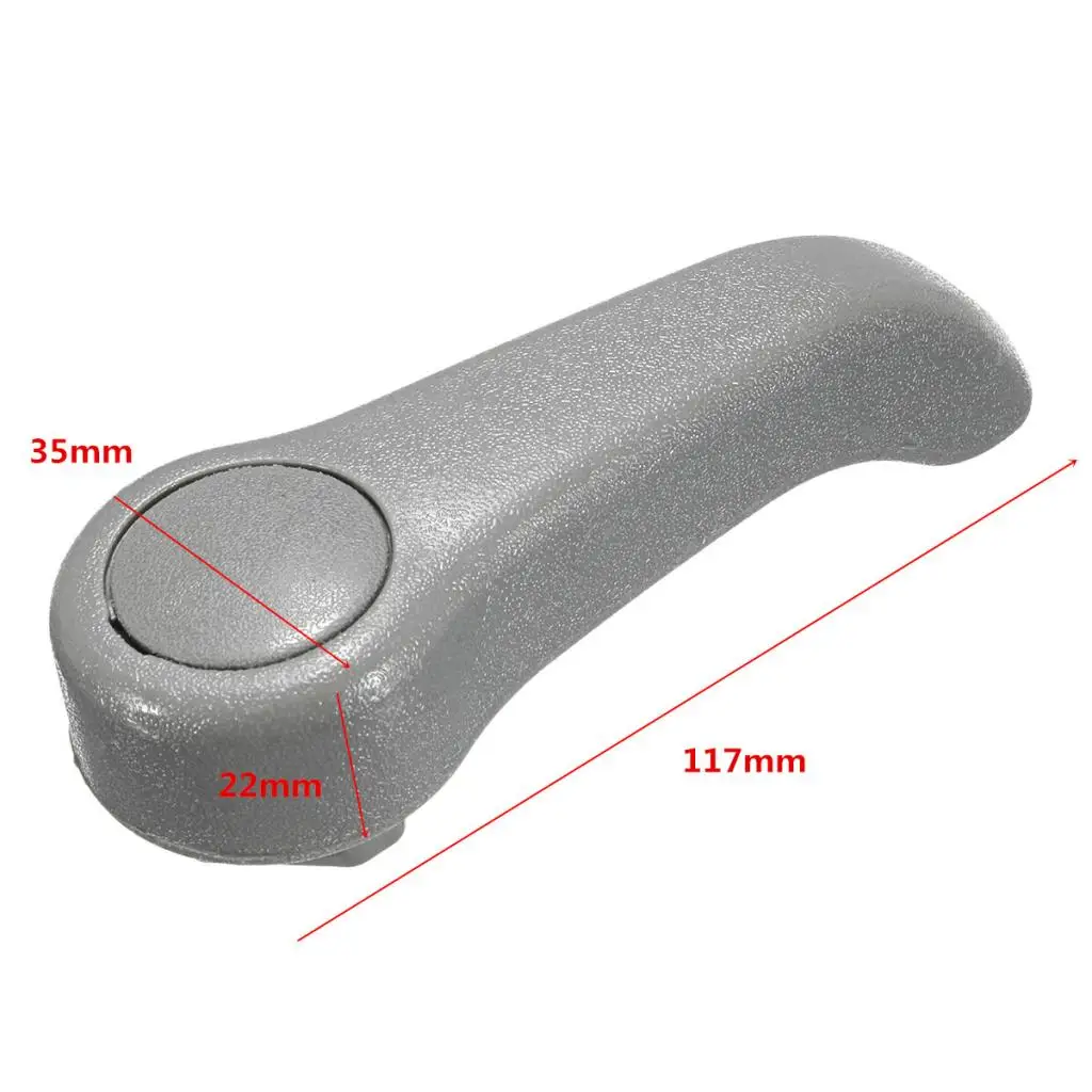 2 Pair New and Durable Replacement Part 3518 Seat Adjuster Lever Handle Adjust for    Clio MK2 Grey