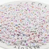 Cuentas con letras de acrílico redondas de varios colores para hacer joyas, espaciador suelto, 4x7mm, 300 Uds. ► Foto 2/6