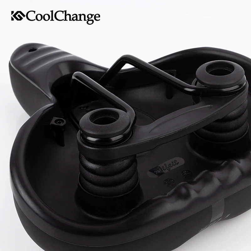 Велосипедное седло CoolChange уличные спортивные ПВХ водонепроницаемые стальные
