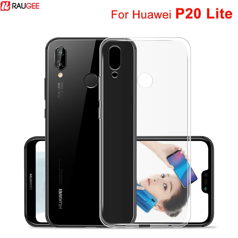 

Huawei P20 Lite Case Silicone Cover Armor Bumper Transparent Protective Rubber Case for Huawei Nova 3E Soft TPU Fundas Thin
