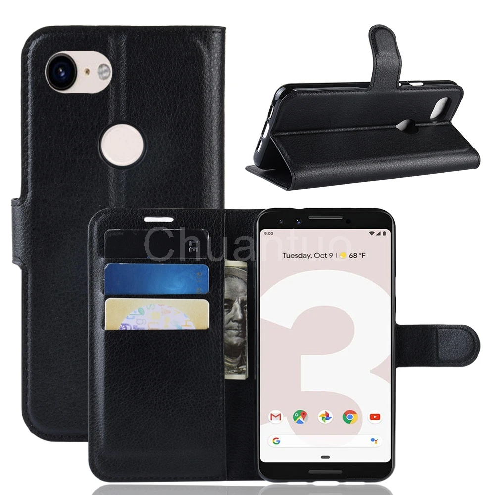 Book Style PU Leather Case Cover for Google Pixel 3A Flip Wallet Phone Bags Cases with Stand XL | Мобильные телефоны и
