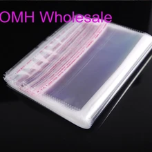 OMH 50 шт. 5x7 18x23 см двухслойные наклейки OPP самоклеющиеся прозрачные пластиковые пакеты для упаковки ювелирных изделий Подарочный пакет