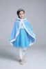 Winter 2022 Girls Elsa Cloak Girls Plus Velvet Cloak Cape Girl Princess Blue Clothes Kids Children Cartoon Hooded Shawl Clothing ► Photo 3/6