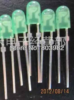 

High bright DIP oval led 346 green diffuse diode 520-530nm wide angle display led 3.0-3.5V(CE&Rosh)