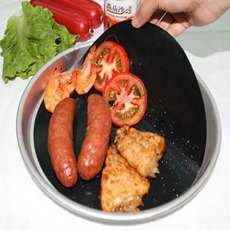 

1PC New Non-stick Round Liner Sheet Barbecue Grill Mat for Microwave Oven Outdoor BBQ Accessories