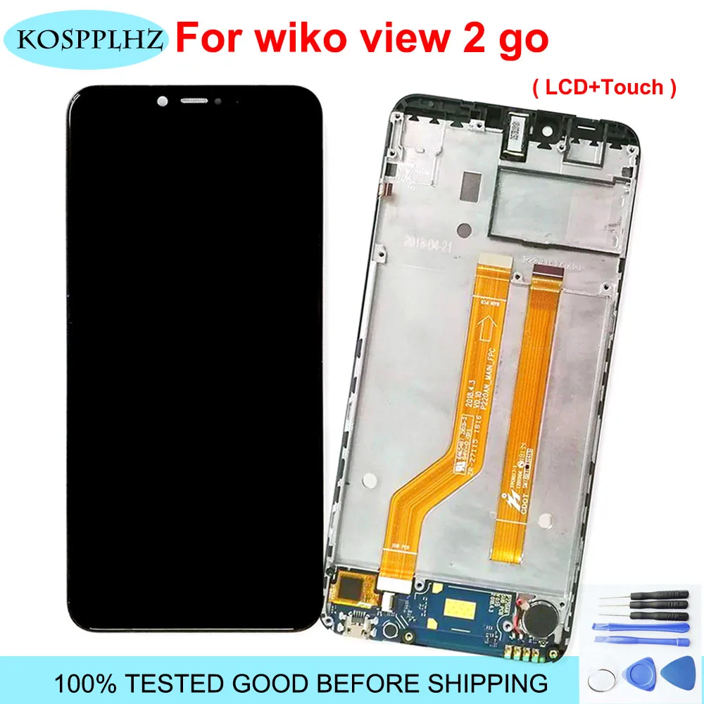 

Original For Wiko View 2 Go LCD Display + Touch Screen Digitizer Assembly+Frame High Quality 5.93" Wiko View2 GO View 2GO LCD