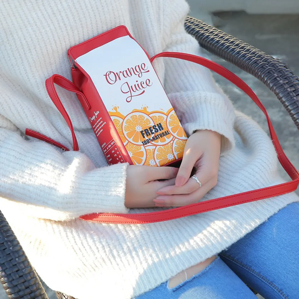 Банановое молоко коробка сумка кожаные женские Наплечные мини сумки Женская сумка через плечо дизайнер леди телефон кошелек сумка# YL1