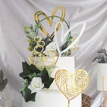 1 шт. различная вставка для торта выпечки письмо украшения на день рождения пользовательский креативный Флаг акриловые двухсторонние зеркальные карты