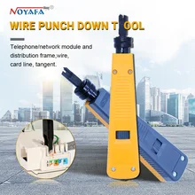 original noyafa NF-110 Yellow Krone Lsa-plus Telecom Phone Wire Cable RJ11 RJ45 Punch Down Network Tool Kit Professional