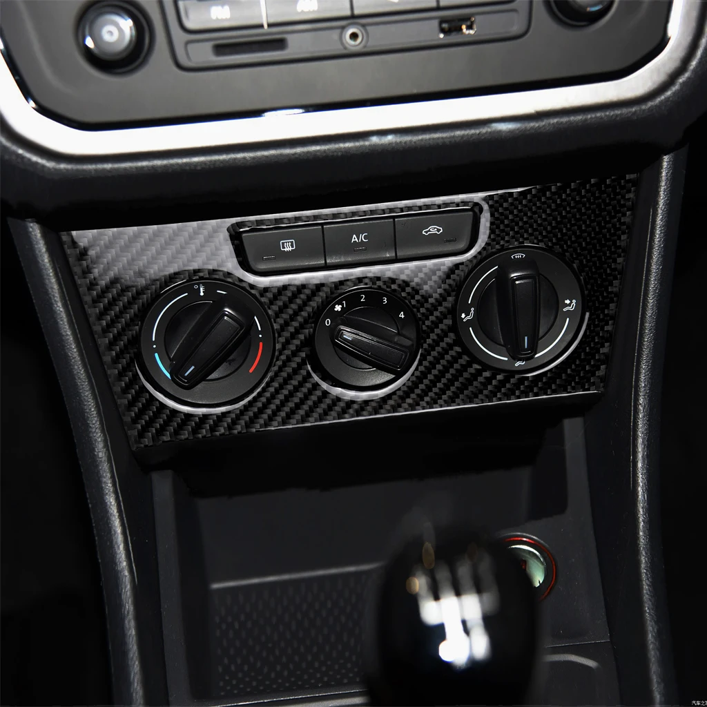 Carbon Fiber Car Interior Accessories Air Conditioner Panel Cover