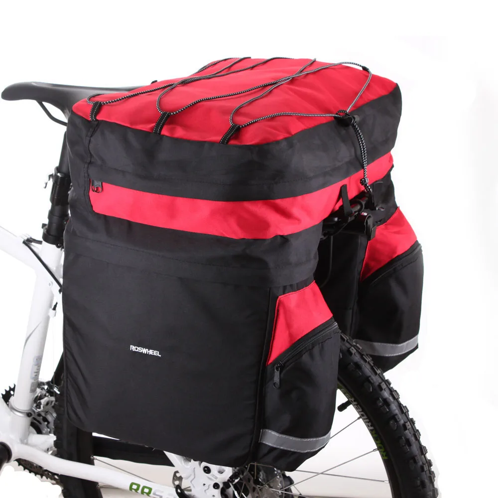 Excellent 60L Cycling Bicycle Bag Bike Double Side Rear Rack Tail Seat Trunk Bag Pannier 14590 Cycling Bicycle Bag Pannier 5