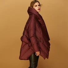 Новое поступление, зимний пуховик, Европейский женский модный плащ, дизайнерский свободный пуховик для женщин