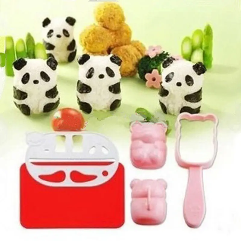 Милая панда суши плесень Мини DIY Форма для приготовления онигири ударные
