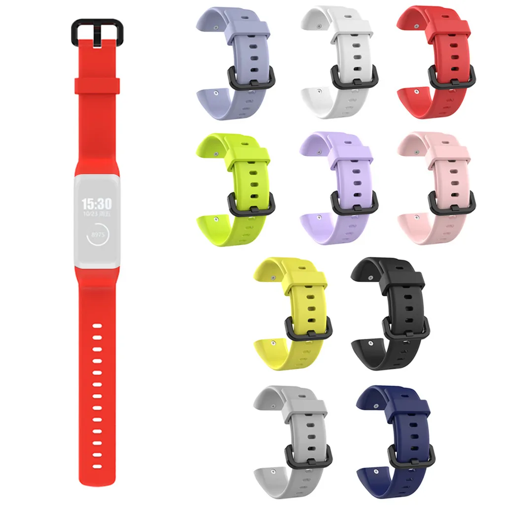 Спортивный мягкий силиконовый точечный браслет, Одноцветный Смарт-часы, ремешок для часов, аксессуары для часов XIAOMI AMAZFIT Cor 2