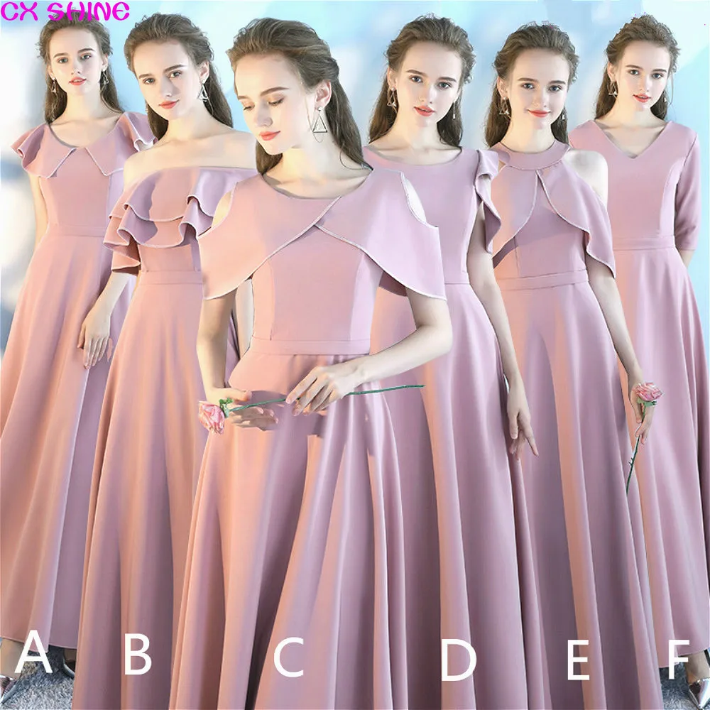 dusty pink colour dress