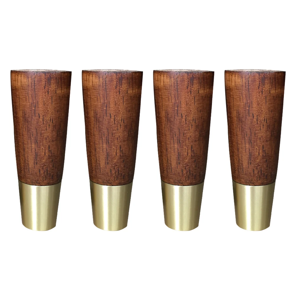 4.8x15x2.8CM Simple Style Table Legs Rubber Wood Legs Furniture