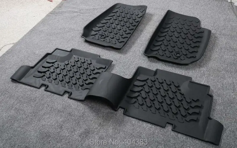 Резиновый материал 3D Custom fit Jeep Wrangler jk 2011 2016 автомобильные коврики