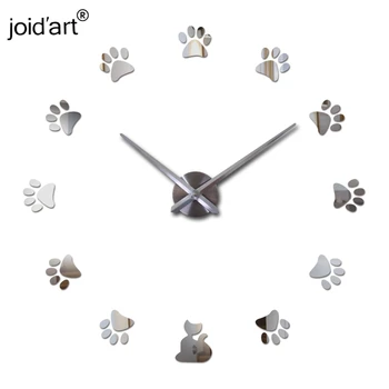 

hot new real 3d diy home decoration Quartz Living Room acrylic mirror watch clocks clock wall stickers