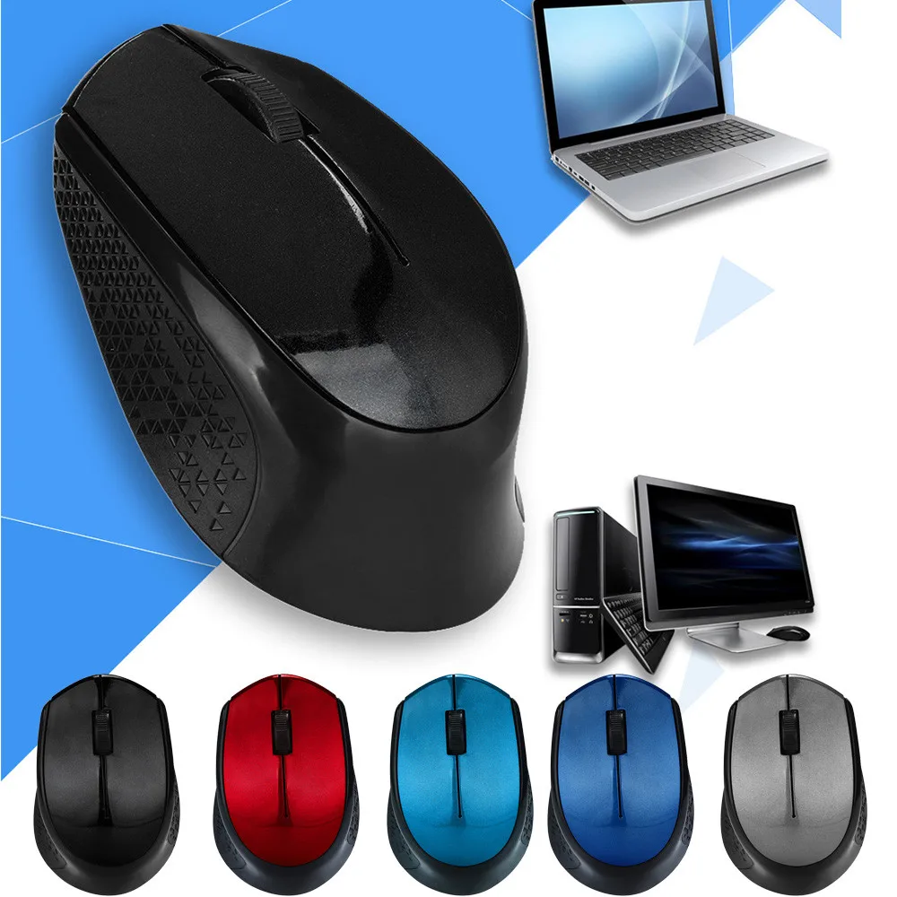 

2.4GHz Silent Design Wireless Optical Mouse/Mice + USB 2.0 Receiver for Laptop