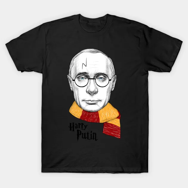 Customize Tee Shirts Regular Harry Putin Crew Neck Short Sleeve Mens Tee Shirt