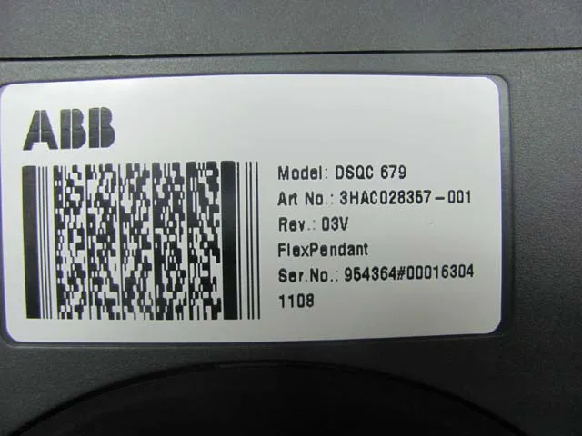  Robot teaching for apparatus DSQC679 3hac028357-001 quality assurance on the spot HAVE IN STOCK - 32852550180