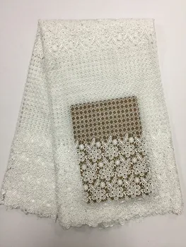 

Nigerian style guipure lace fabric fashion flowers design polyester guipure cord lace for dress