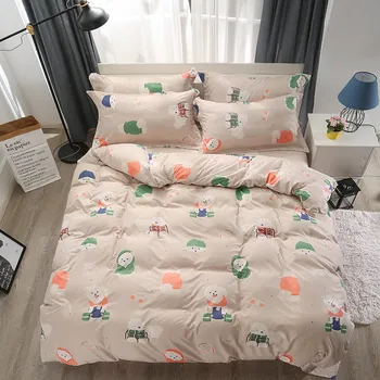 

Home Textile Duvet Comforter Cover Pillowcase Flat Sheet Girl Teen Woman queen king twin Bedding Set Dog Bed Linen Bedclothe