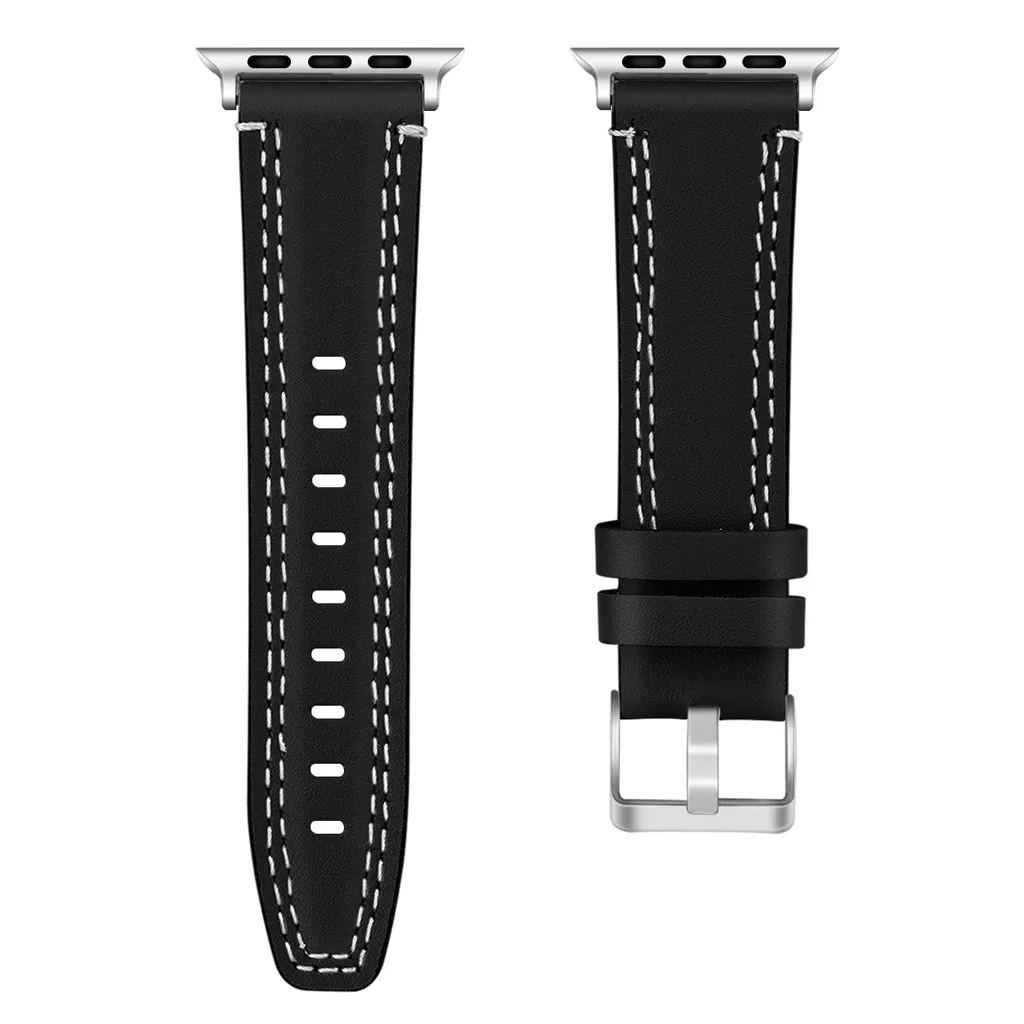 

For Apple Watch Series 1/2/3/4 42/44mm Deluxe Leather Bracelet Watch Strap