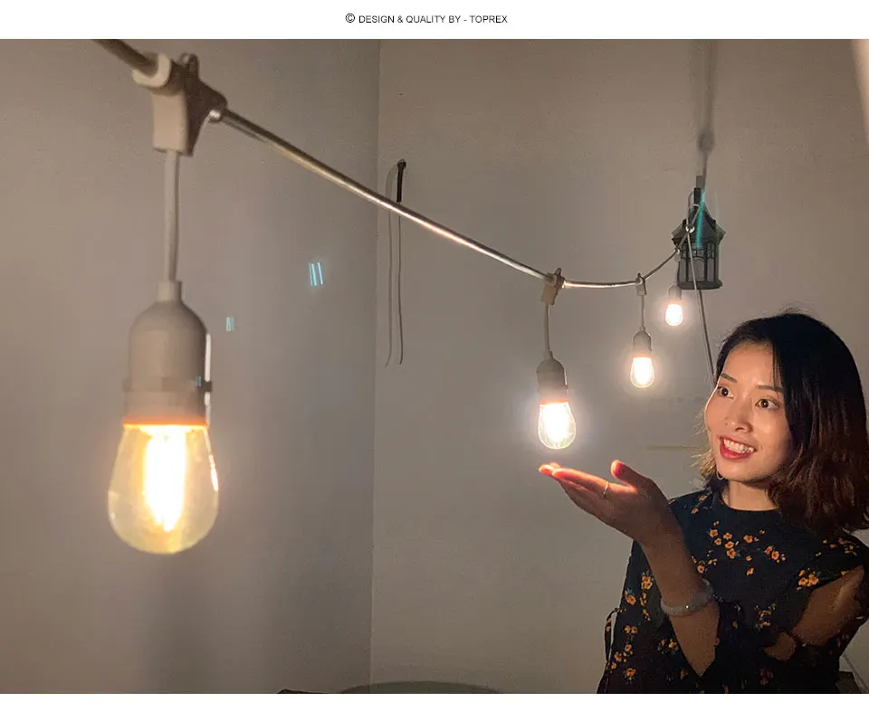 Luzes do Partido Cinto de Iluminação da Decoração do Natal ao ar Livre à Prova Plugue da ue Caindo Branco Festoon Decoração d' Água 10 m - 32.8ft E27 10 luzes do partido decoração cinto de iluminação